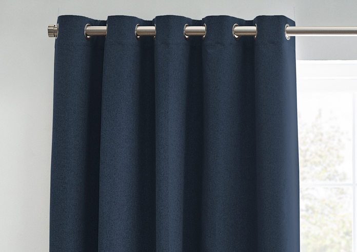 Dawn (Blackout) Eyelet, Midnight - Ready Made Curtains - Image 9